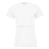 <transcy>Camiseta blanca de lactancia materna</transcy>